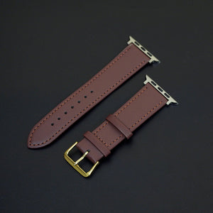 Leather Plain Leather Wrist Strap - Imported Calf Leather Plain Wrist Strap for Watches