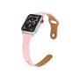 Leather reduced car line watch strap - Leather Reduced Car Line Watch Strap for Apple Watch