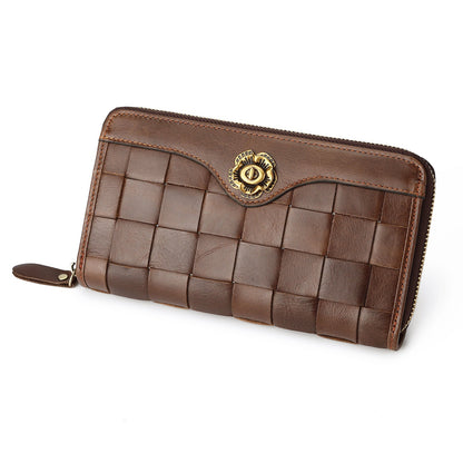 Leather Retro Wallet with Layer Cowhide and Antibacterial Design - Get Stylish First Wallets united states chf layer