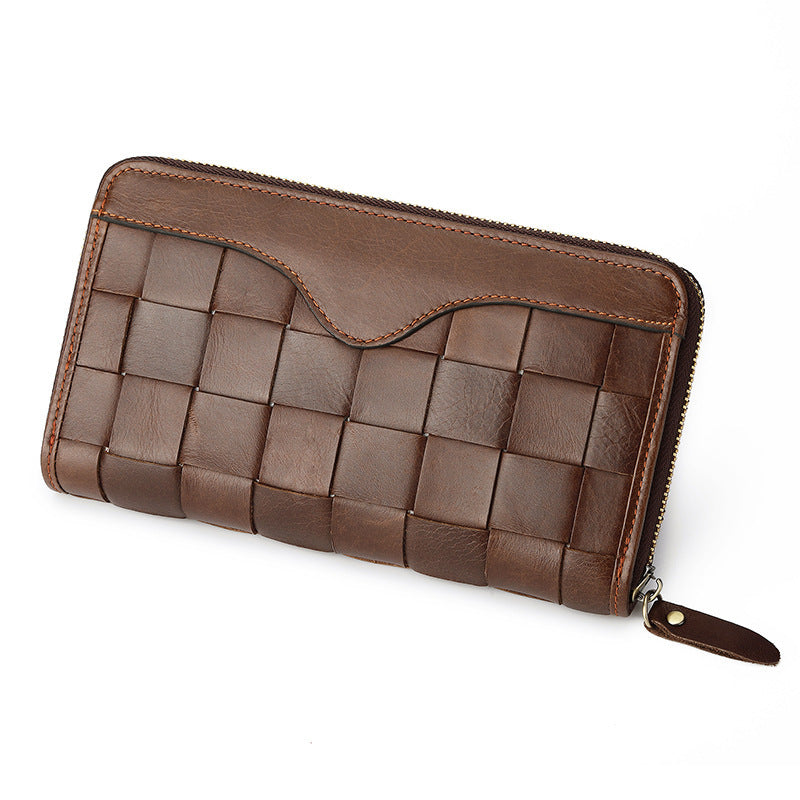 Leather Retro Wallet with Layer Cowhide and Antibacterial Design - Get Stylish First Wallets united states chf layer