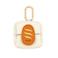 Leather Storage Bag for Food and Sandwiches with Lemon Egg Carrot Design - Teleplus