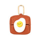 Leather Storage Bag for Food and Sandwiches with Lemon Egg Carrot Design - Teleplus