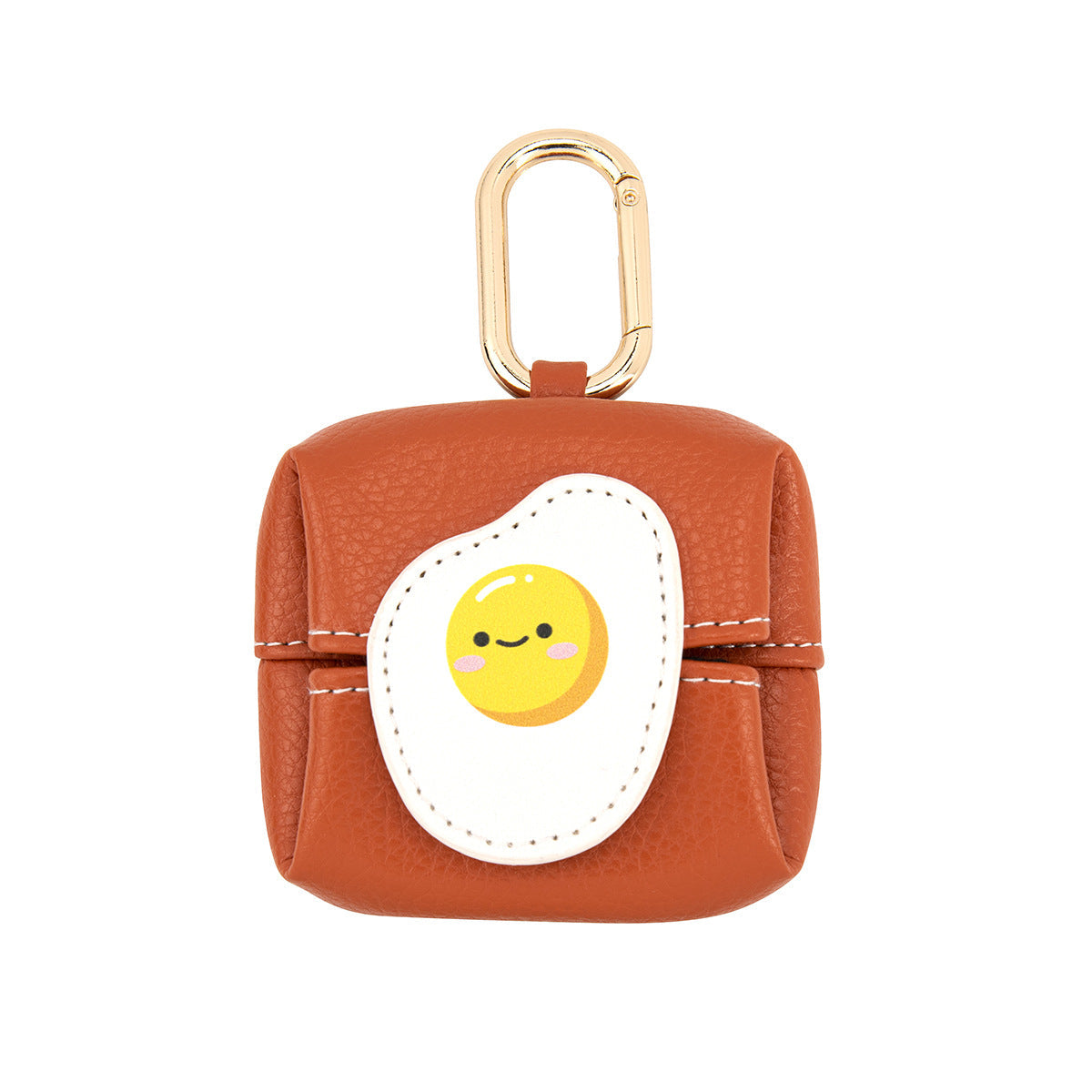 Leather Storage Bag for Food and Sandwiches with Lemon Egg Carrot Design - Teleplus
