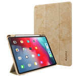 Leather Tablet Case with Pen Slot for iPad Models Non-Apple Compatible - With Stylish Scribbles leather tablet case pen