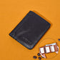 Leather Trifold Wallet RFID Blocking Cowhide Slim Bifold for Men - leather trifold