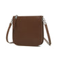 Leather Two-Layer Bag with Zipper for Shoulder Messenger or Cell Phone - Teleplus shoulder messenger cell phone bucket
