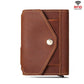 Leather Wallet for Men and Women in Neutral Colors USD CHF Chf - Pop-up RFID Holder Cards That Steal Back! united