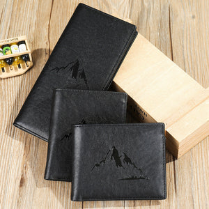 Leather Wallet for Men with Genuine Cowhide in United States CHF Design - So Lightweight Even Your Cash Can Fly united
