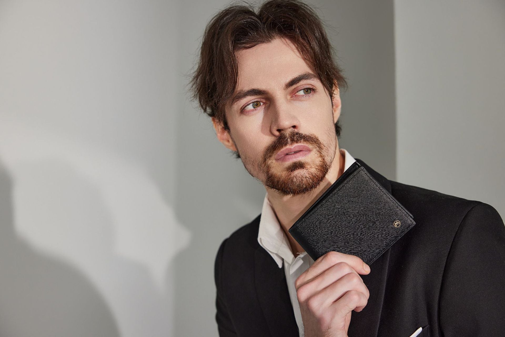 Leather Wallet with Polyester Lining in Dark Blue Black and Brown for United States Markets - Wallets So Fine They’ll