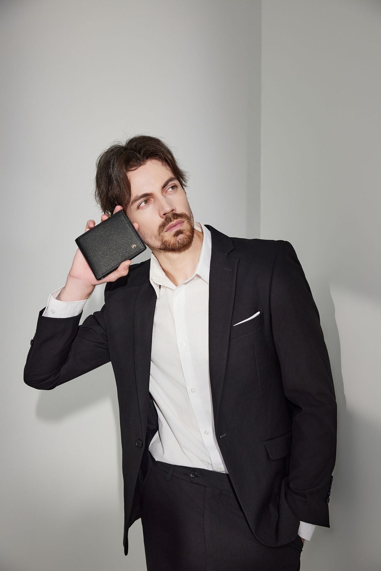 Leather Wallet with Polyester Lining in Dark Blue Black and Brown for United States Markets - Wallets So Fine They’ll