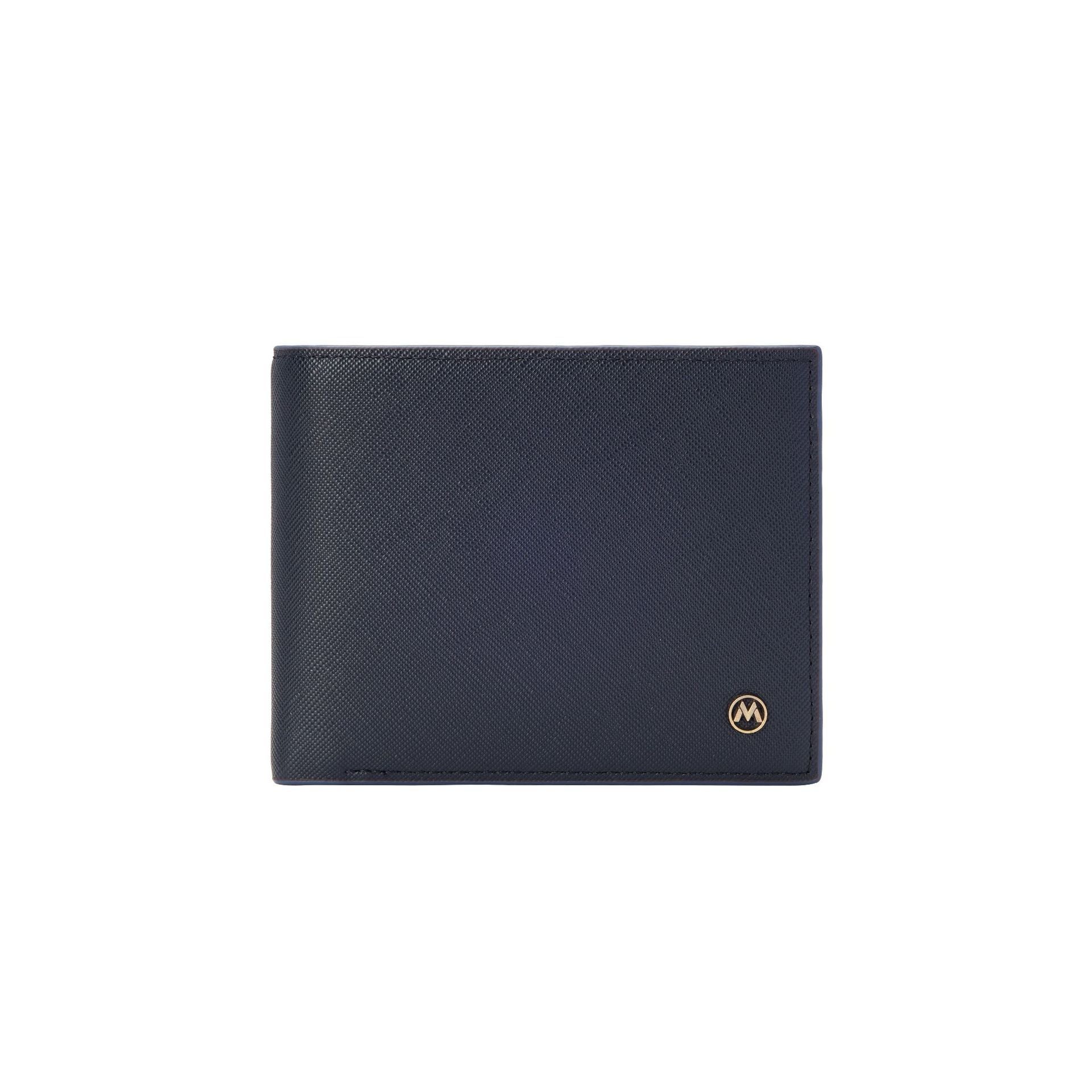 Leather Wallet with Polyester Lining in Dark Blue Black and Brown for United States Markets - Wallets So Fine They’ll