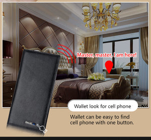 Leather Wallet with Two Fold Opening in Black for United States and CHF - Lost Your Wallet? Not This Clutch! united