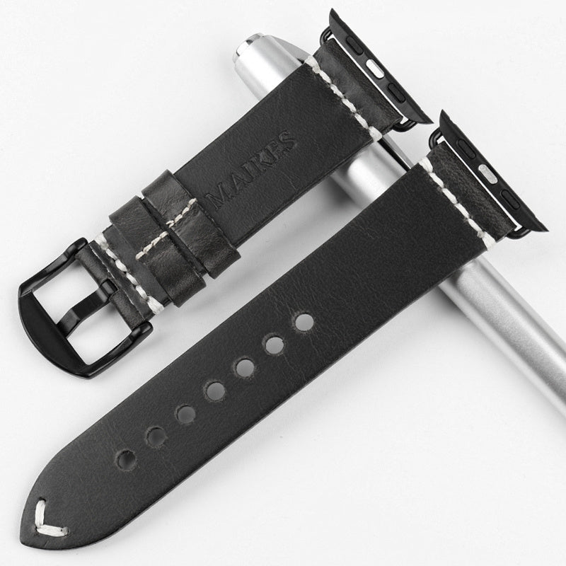 Leather Watch Belt Strap with Stainless Steel Buckle and Adapter - Upgrade Your Style a leather watch belt accessories