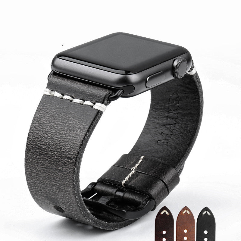Leather Watch Belt Strap with Stainless Steel Buckle and Adapter - Upgrade Your Style a leather watch belt accessories