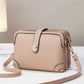 Leather Western Style Horizontal Square Bag with lychee Pattern Simple Design - Teleplus Lychee pattern simple soft