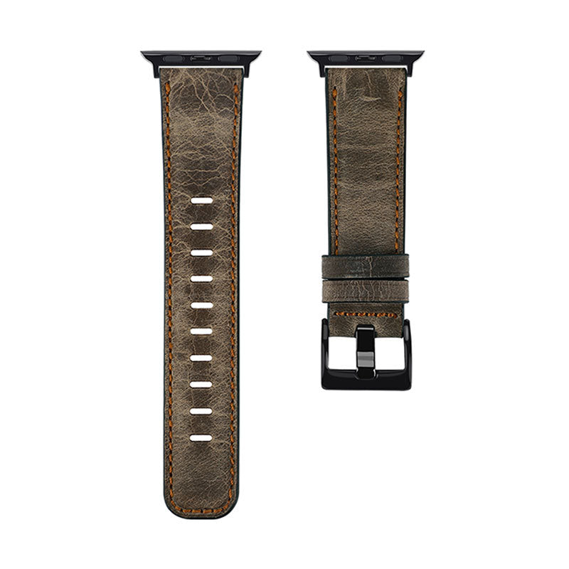 Leather leather wrist strap - Leather Wrist Strap for Apple Watch Generations 1-5