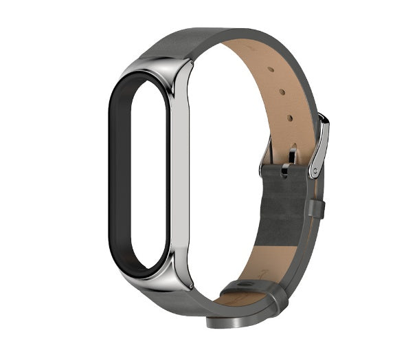 Leather Wristband Simulation for Xiaomi with Microfiber and Metal Accents - Laughing Leather: General Purpose Magic