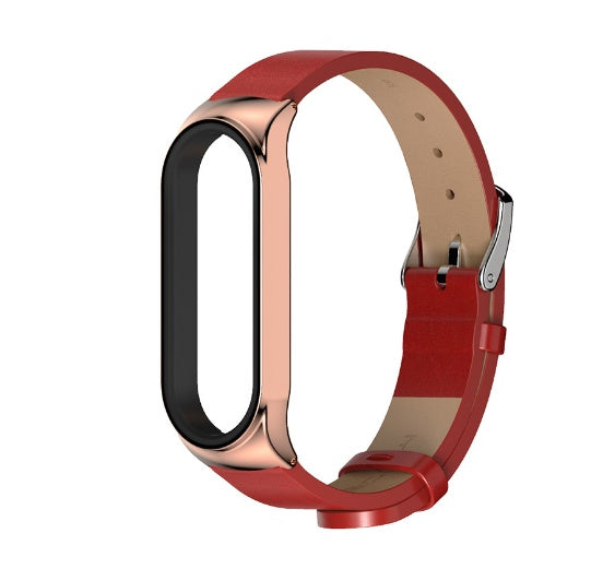 Leather Wristband Simulation for Xiaomi with Microfiber and Metal Accents - Laughing Leather: General Purpose Magic