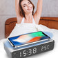 LED Electric Alarm Clock With Wireless Charger Desktop Digital Despertador Thermometer Clock HD Mirror Clock Watch