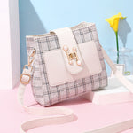 Leisure Bucket Bag with Crossbody Fashion Design in Polyester PU - Teleplus crossbody fashion leisure bucket bag