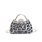 Leopard Print Fashion Retro Crossbody Bag in Black Yellow Brown PU Material - leopard print fashion retro crossbody bag