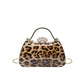 Leopard Print Fashion Retro Crossbody Bag in Black Yellow Brown PU Material - leopard print fashion retro crossbody bag