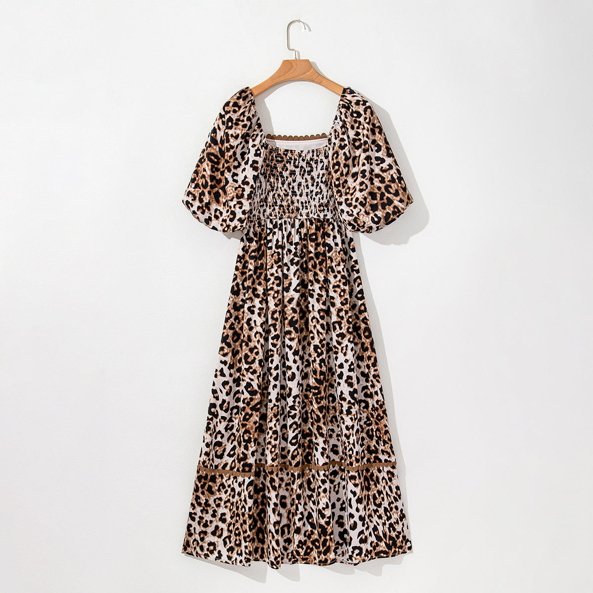 Leopard Print High Waist A-Line Skirt for Street Fashion - Teleplus high waist