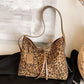 Leopard Print Large Capacity Shoulder Messenger Bag for Daily - Teleplus leopard print large capacity shoulder