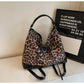 Leopard Print Personality Capacity Fashion Backpack with Large Storage - for Women leopard print personality large