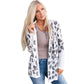 Leopard Print Polar Fleece Pocket Cardigan Loose Fit Streetwear Women’s Sweater - for Women Teleplus