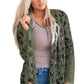 Leopard Print Polar Fleece Pocket Cardigan Loose Fit Streetwear Women’s Sweater - for Women Teleplus