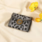 Leopard Print Polyester Lining Feminine Medium Suitcase for United States Travel - Wallet The Purr-fect Clutch Her
