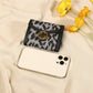 Leopard Print Polyester Lining Feminine Medium Suitcase for United States Travel - Wallet The Purr-fect Clutch Her