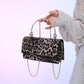 Leopard Print PU Crossbody Bag for United States and CHF Travelers - Teleplus Shoulder united states chf shoulder bag