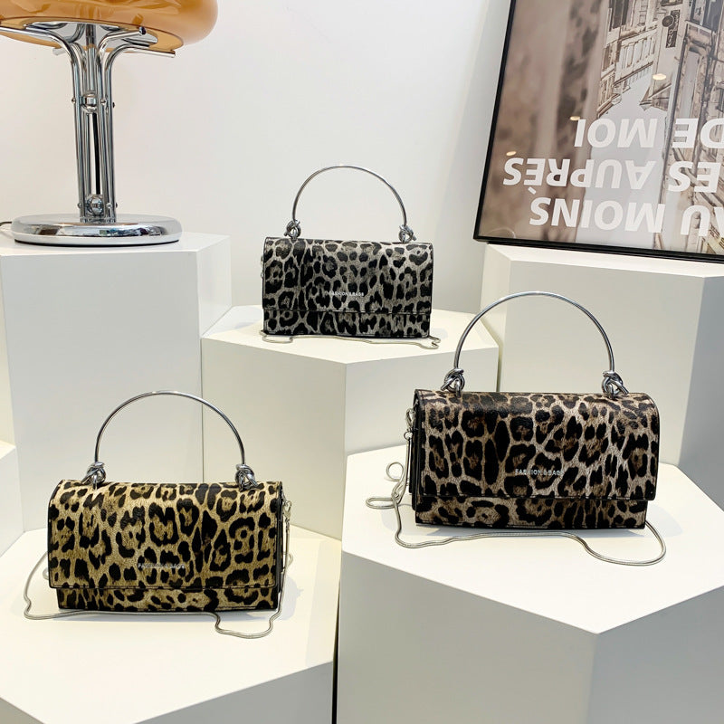 Leopard Print PU Crossbody Bag for United States and CHF Travelers - Teleplus Shoulder united states chf shoulder bag
