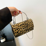 Leopard Print PU Crossbody Bag for United States and CHF Travelers - Teleplus Shoulder united states chf shoulder bag