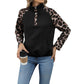 Leopard Print Pullover Sweatshirt Women’s Long Sleeve Streetwear Polyester - for Women by Teleplus