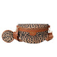 Leopard Print Shoulder Bag with Polyester Lining and Street Trend Design - Teleplus leopard print shoulder bag printed