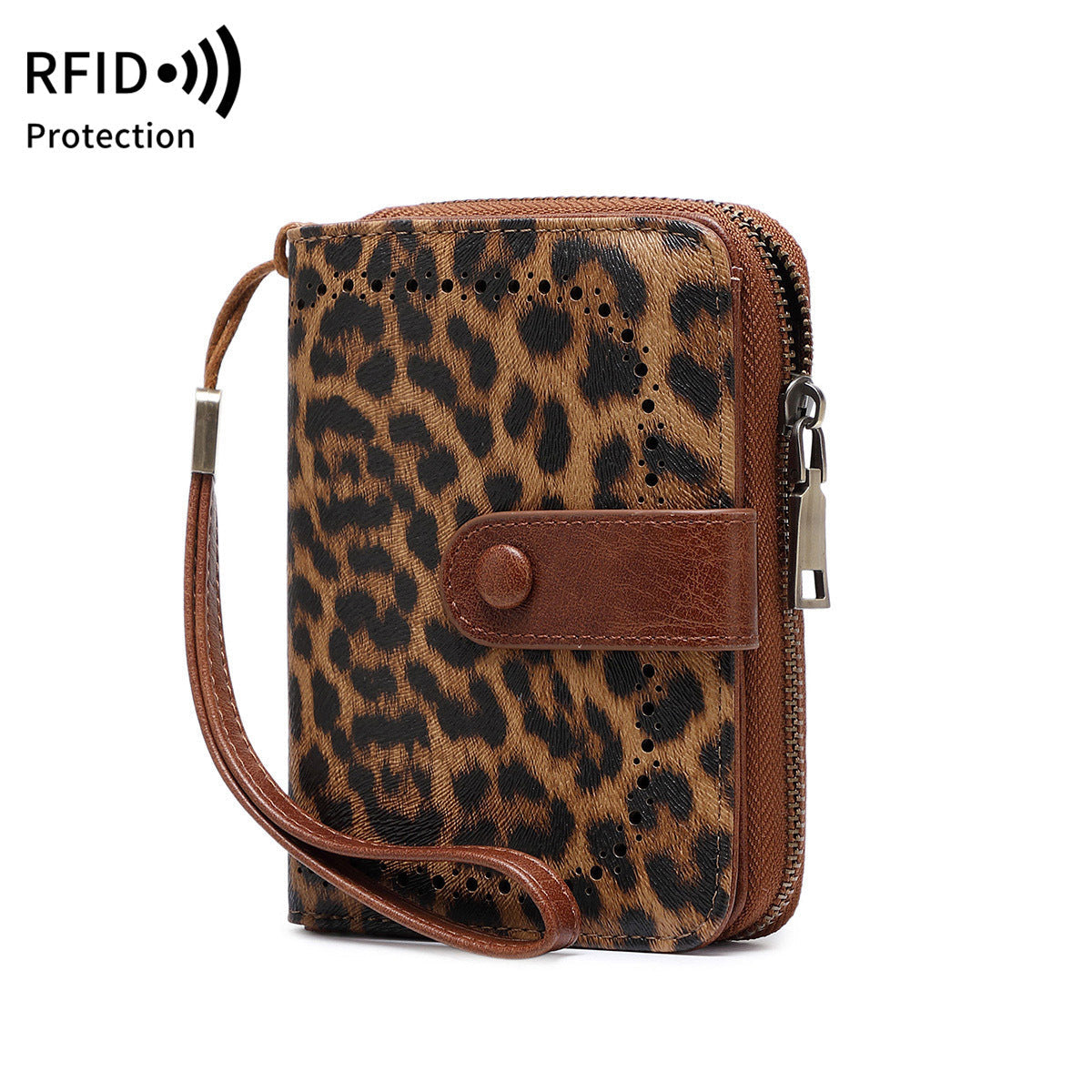 Leopard Print Storage Bag with Anti-Theft Card Slot and Various Animal Patterns - Teleplus leopard print