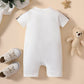 Letter Embroidery Cute Baby Onesie - Cute Baby Onesie with Letter Embroidery for Littles