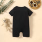 Letter Embroidery Cute Baby Onesie - Cute Baby Onesie with Letter Embroidery for Littles