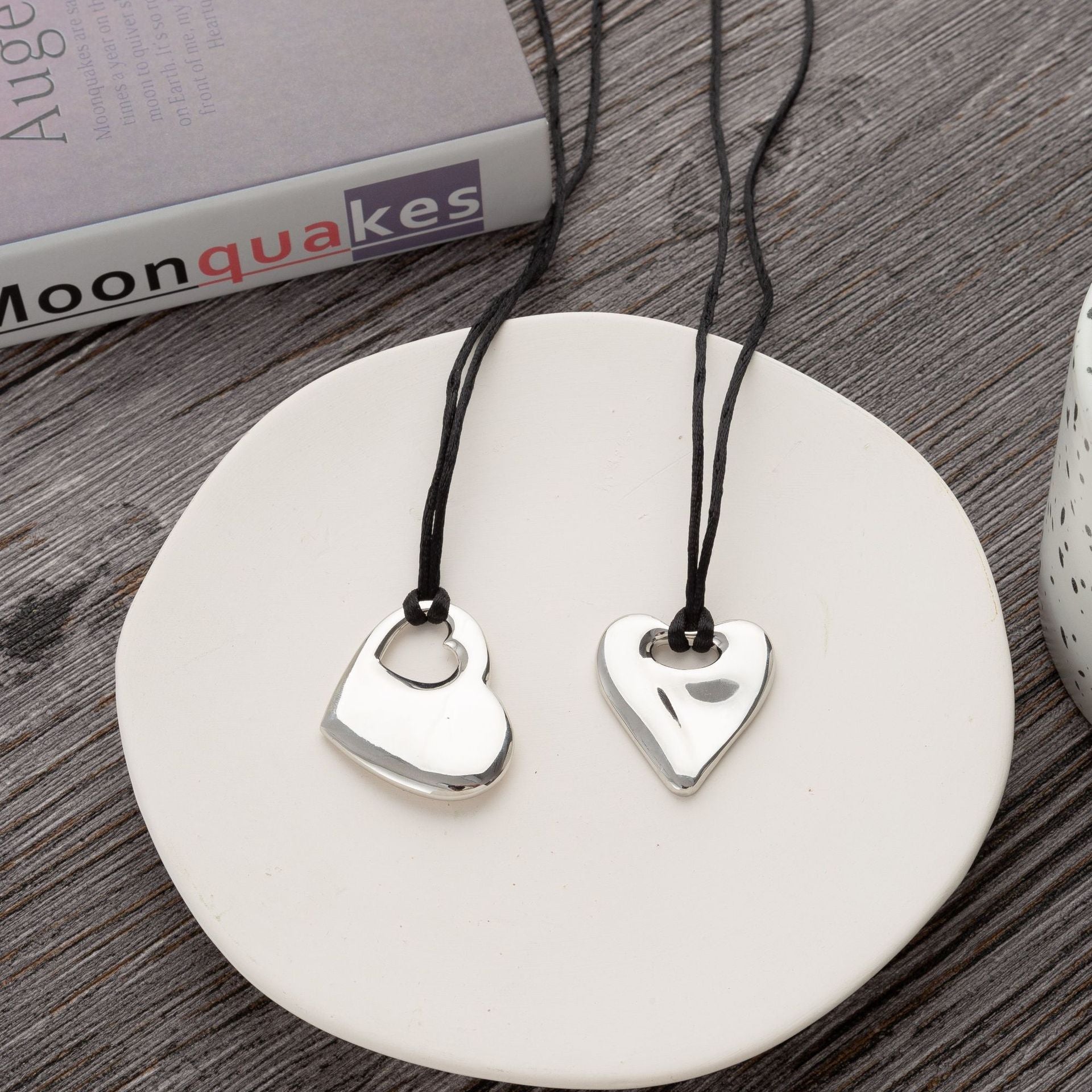 Letter Hollowed Heart Shape Necklace Design - Heart Shape Necklace That Letters Love in Style