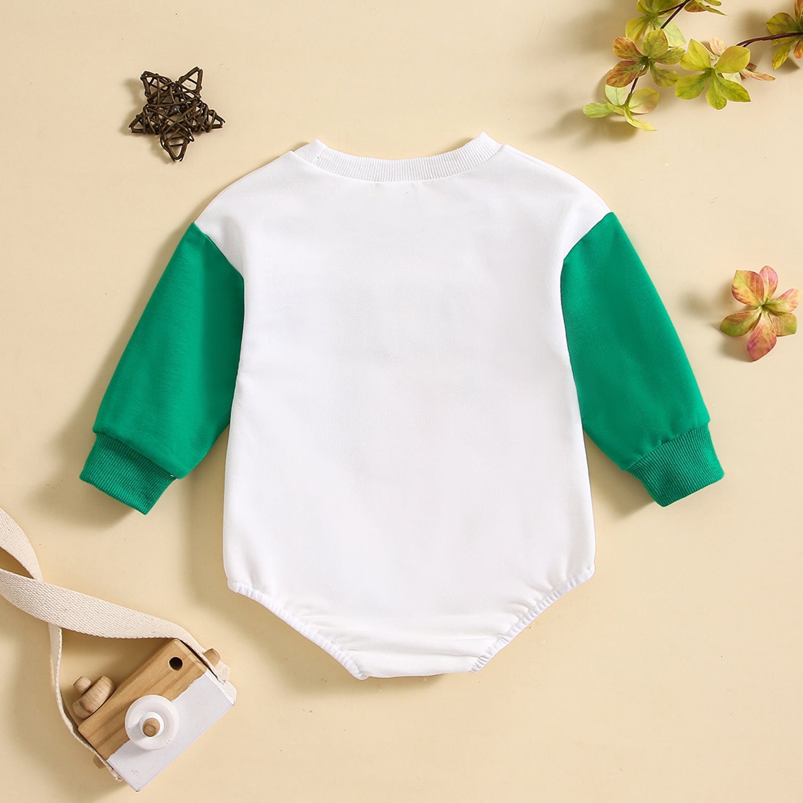 Letter Pattern Baby Cute Rompers Jumpsuit - Light Green Letter Pattern Baby Rompers Jumpsuit