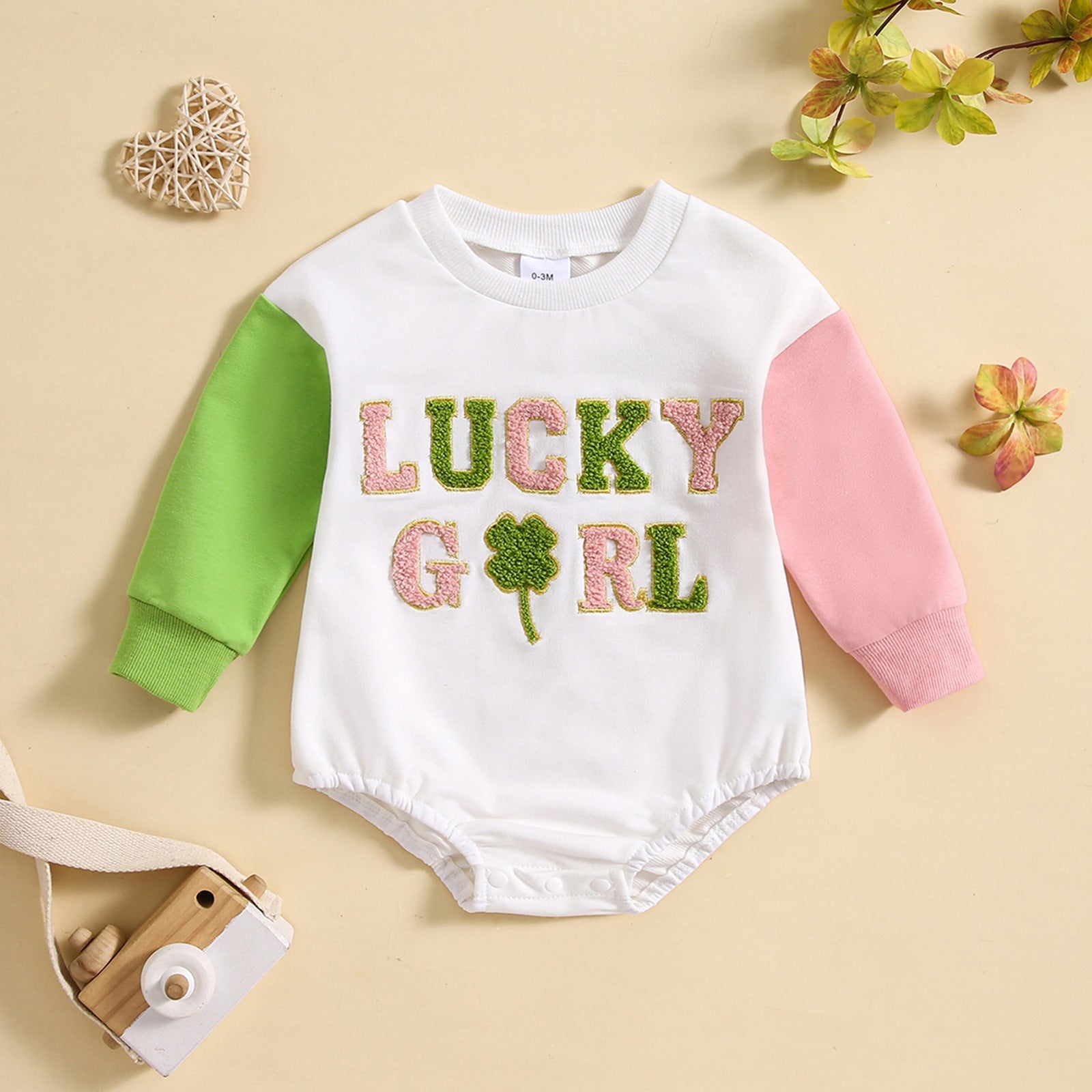 Letter Pattern Baby Cute Rompers Jumpsuit - Light Green Letter Pattern Baby Rompers Jumpsuit