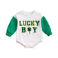 Letter Pattern Baby Cute Rompers Jumpsuit - Light Green Letter Pattern Baby Rompers Jumpsuit