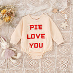 Letter Print Romper Children’s Clothing - Letter Print Romper for Kids in Cotton Main Fabric