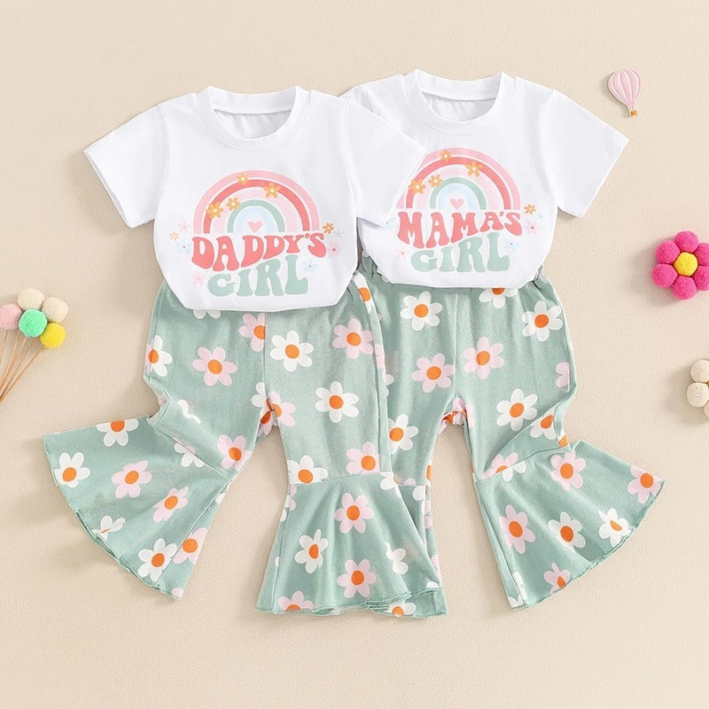 Kids Cotton Daddy’s Girl Mamas Pants for United States Sizes CHF - Baby Bell-Bottom Future Fashion Icons united states