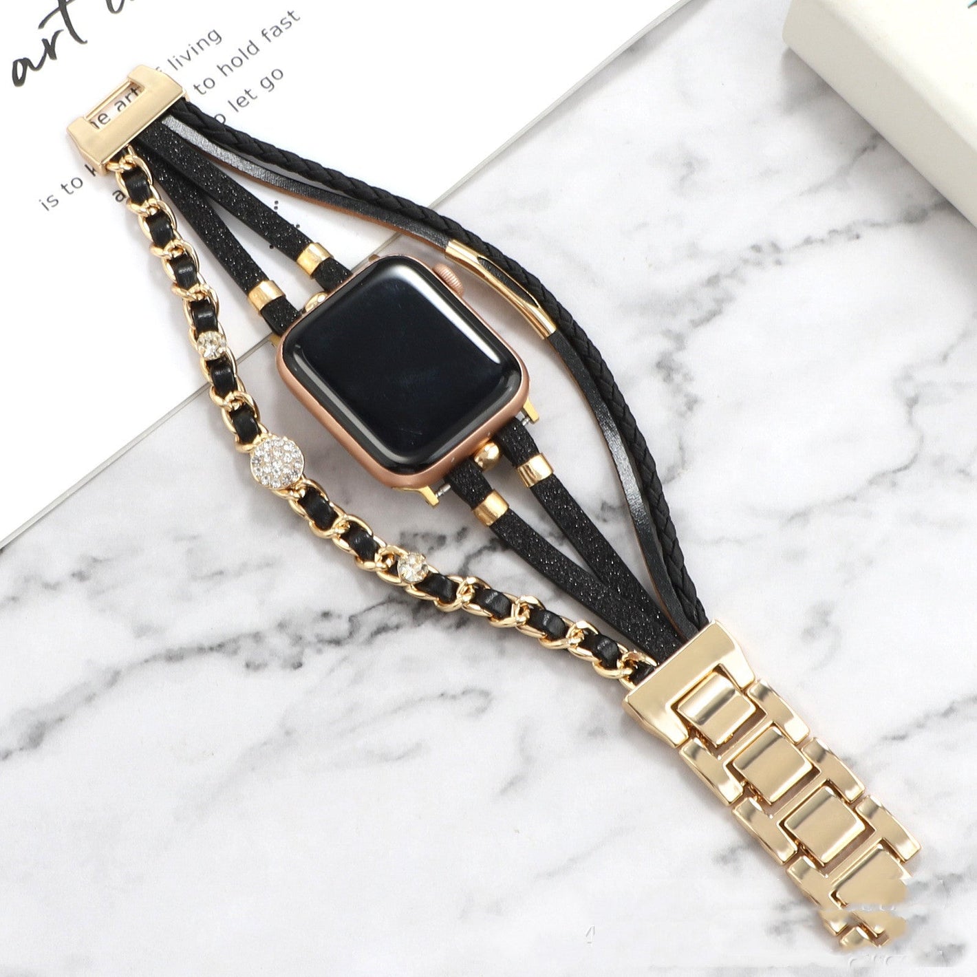 Life Tree Jewelry Leather Woven Watch Strap - Life Tree Jewelry Leather Watch Strap for Apple Watch