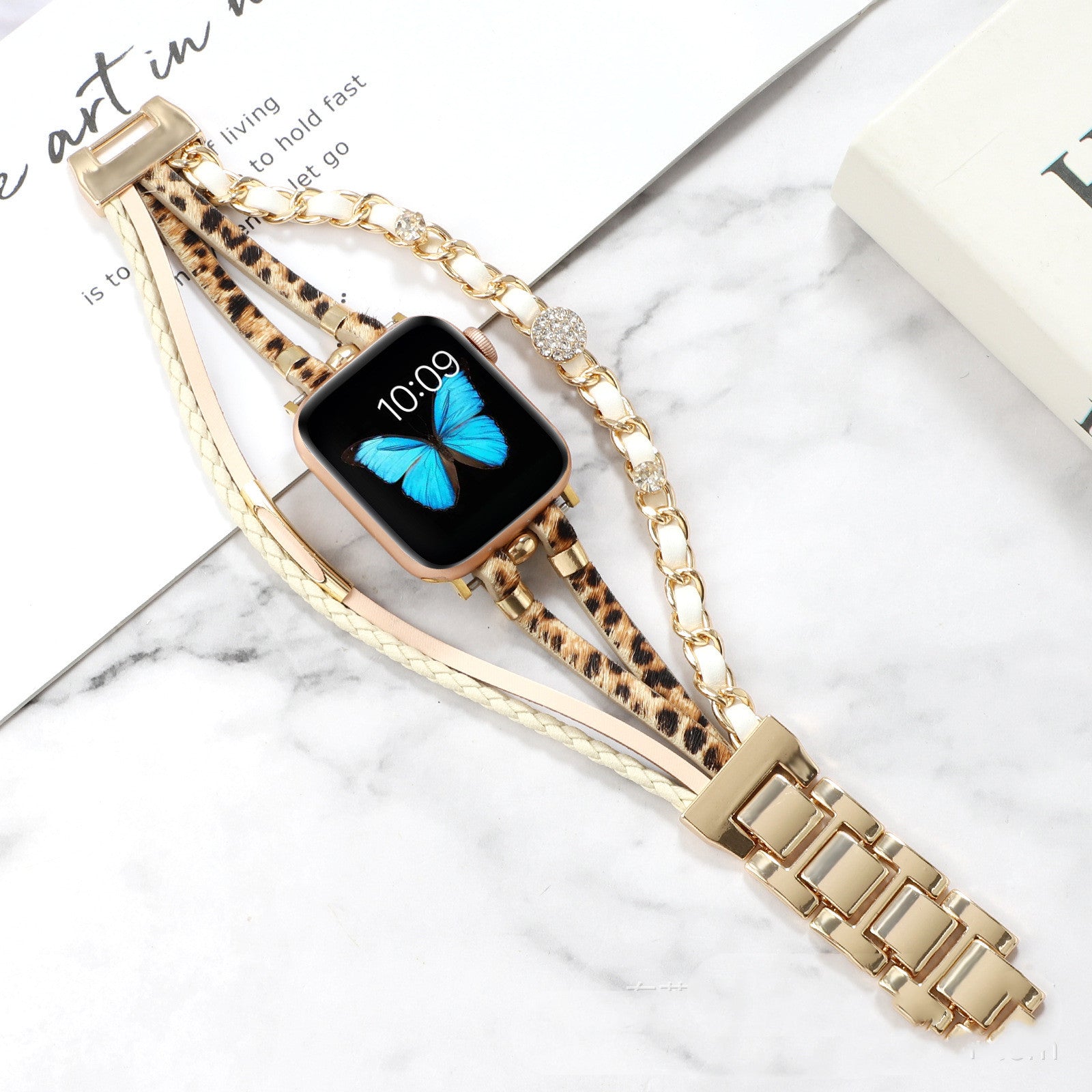 Life Tree Jewelry Leather Woven Watch Strap - Life Tree Jewelry Leather Watch Strap for Apple Watch