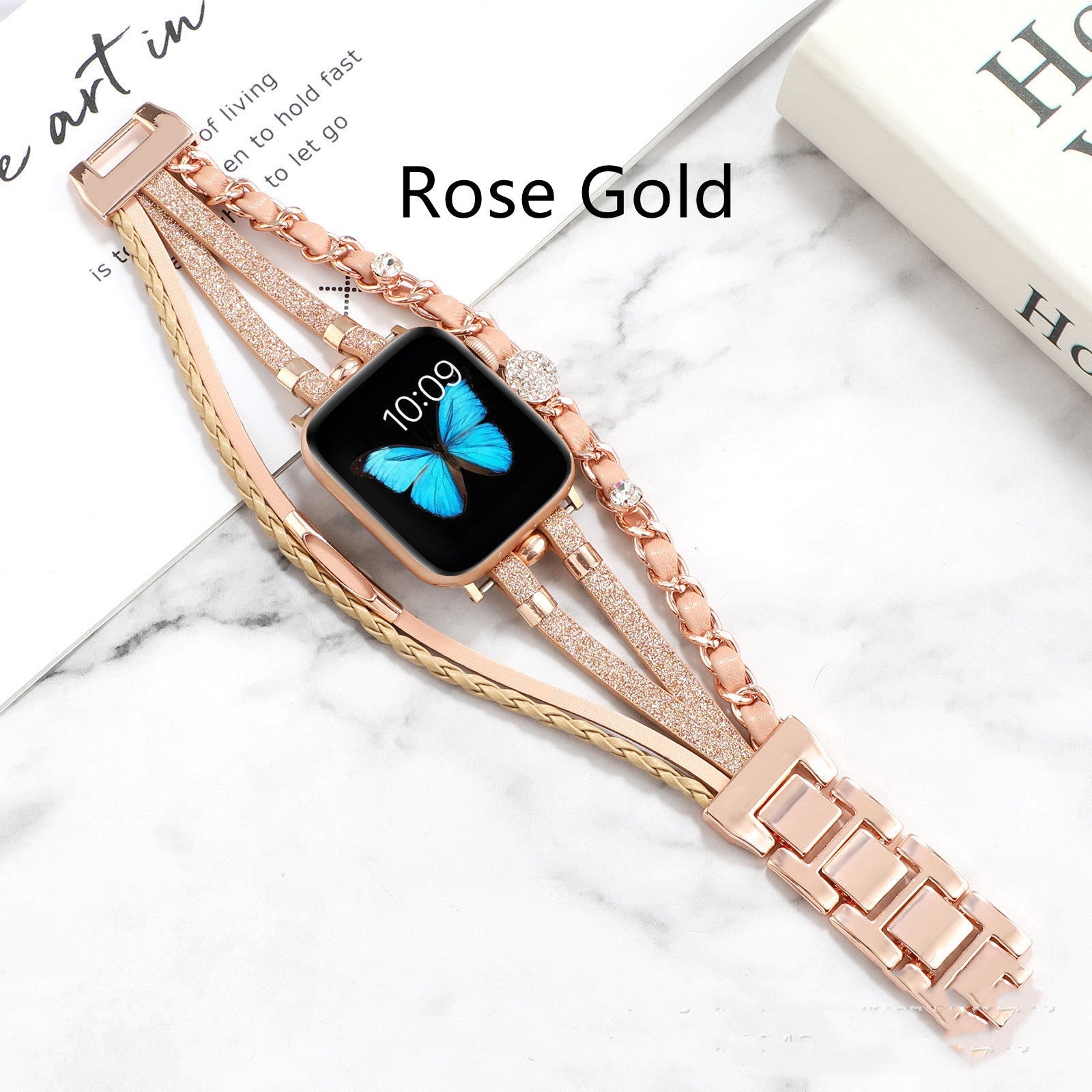 Life Tree Jewelry Leather Woven Watch Strap - Life Tree Jewelry Leather Watch Strap for Apple Watch